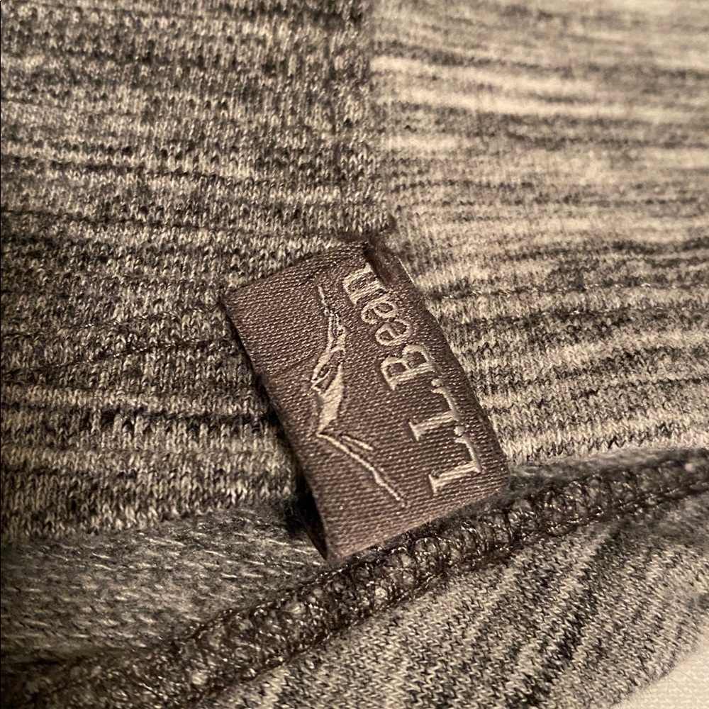 L.L. Bean Heathered Gray Cowl-Neck Pullover - Picture 14 of 15